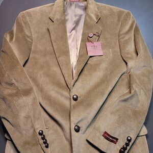 Covington Corduroy Blazer Tan Brown Mens Sport Coat Jacket 38R NEW NWT